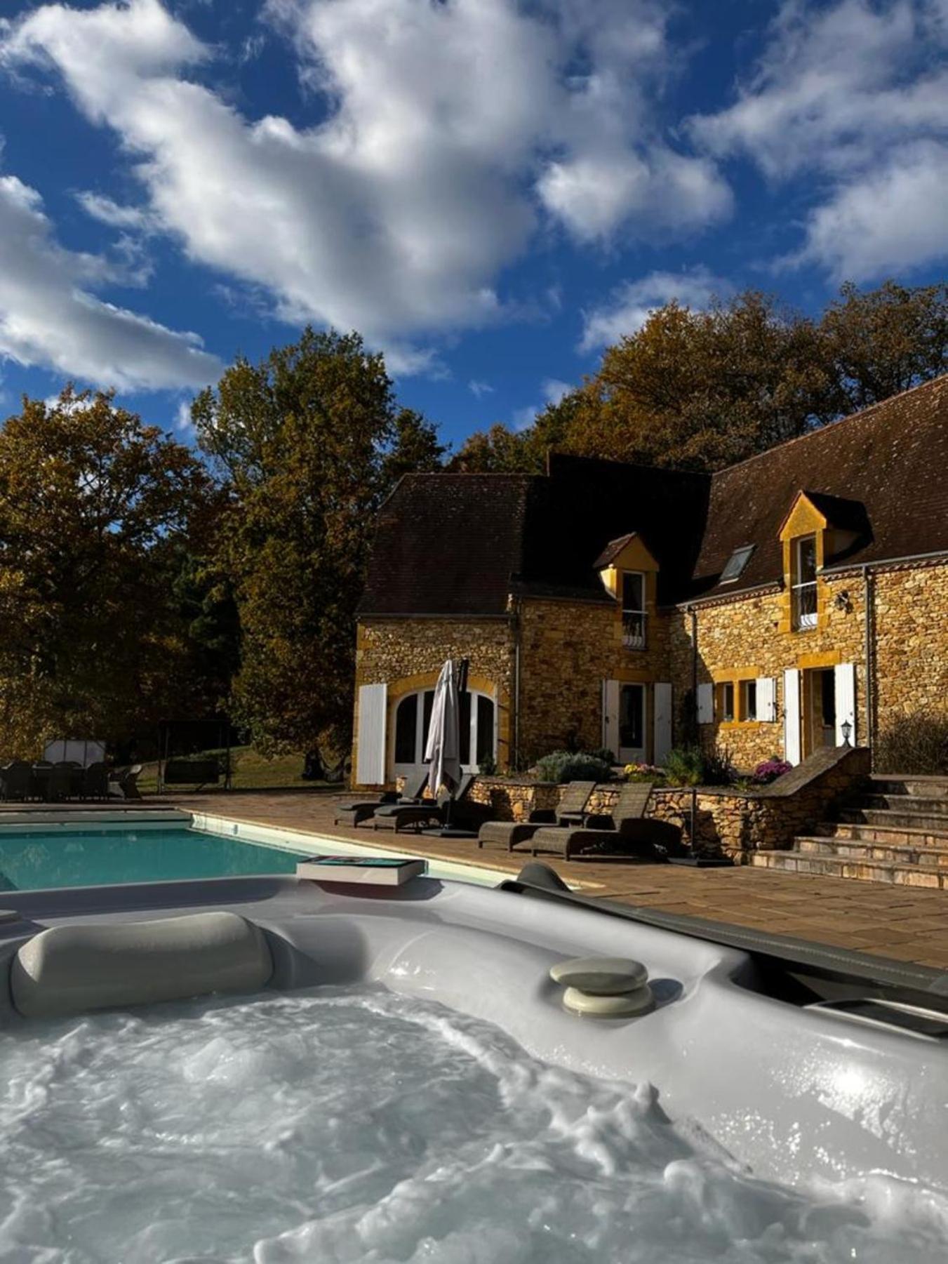 Luxury Chateau W. Pool & Hot Tub In Dordogne Beynac-et-Cazenac Exteriör bild